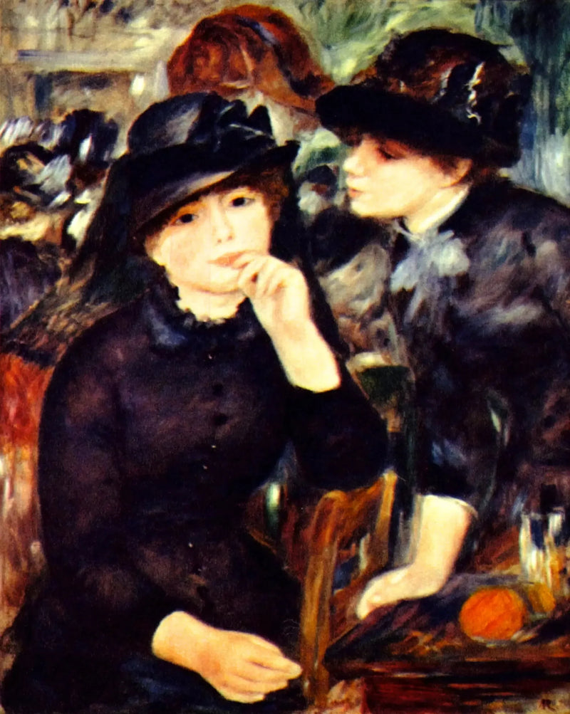 Twee meisjes in het zwart - Pierre-Auguste Renoir