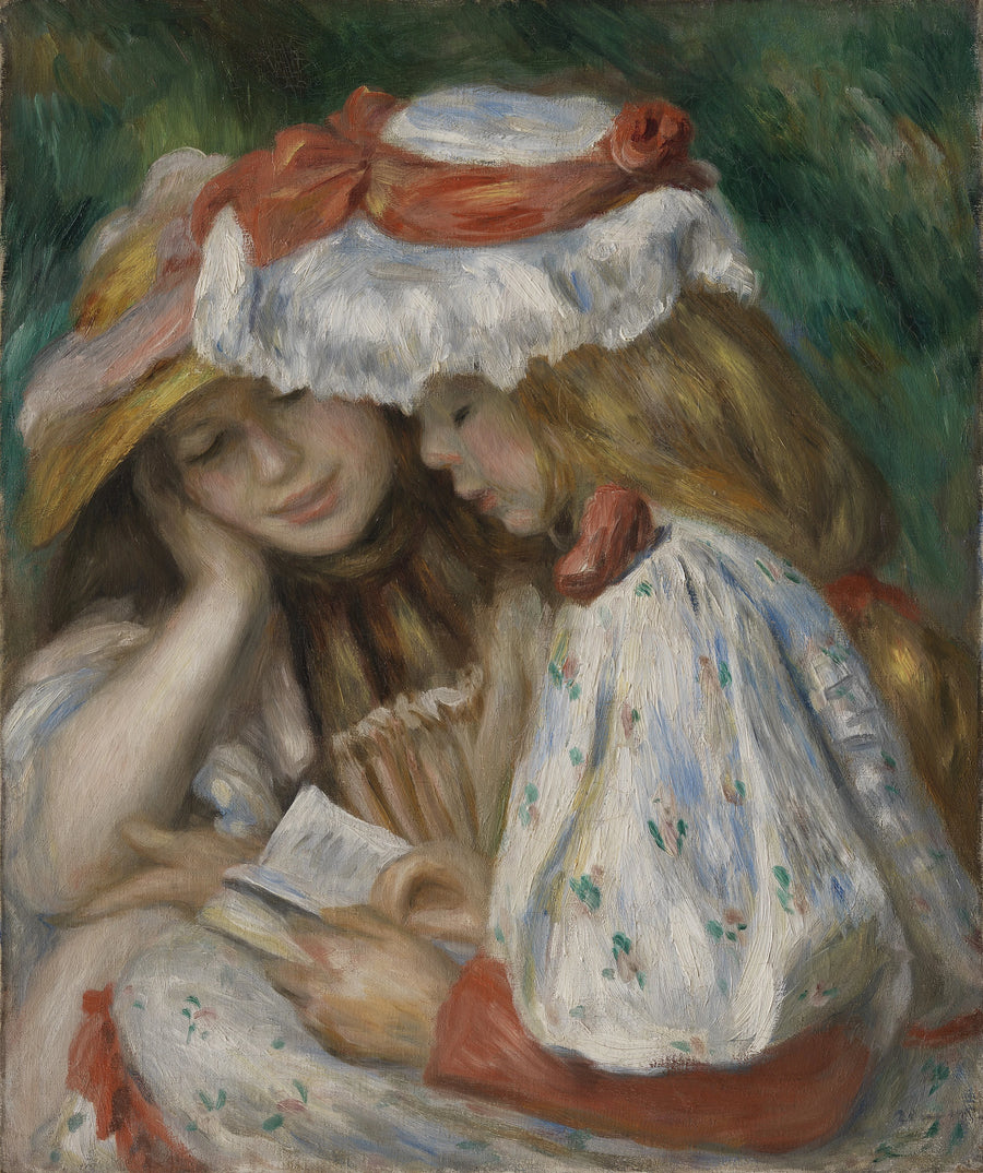 Twee meisjes die lezen - Pierre-Auguste Renoir
