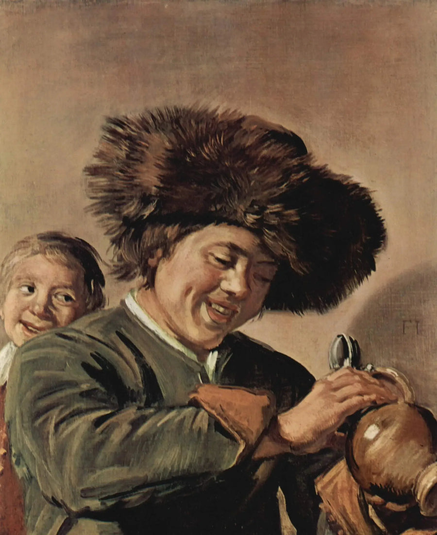 Twee lachende jongens met bier - Frans Hals

Source:
Deux garçons riant avec bière - Frans Hals