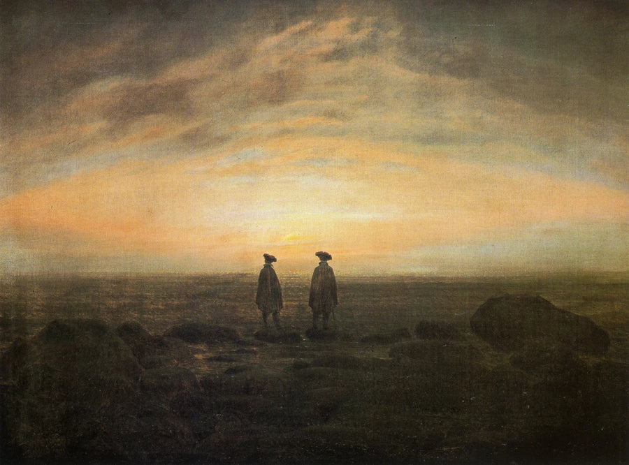 Twee mannen aan de zee - Caspar David Friedrich