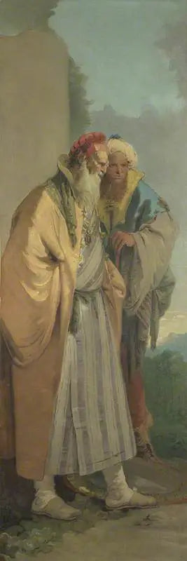 Twee mannen in oosterse kostuums - Giovanni Battista Tiepolo
