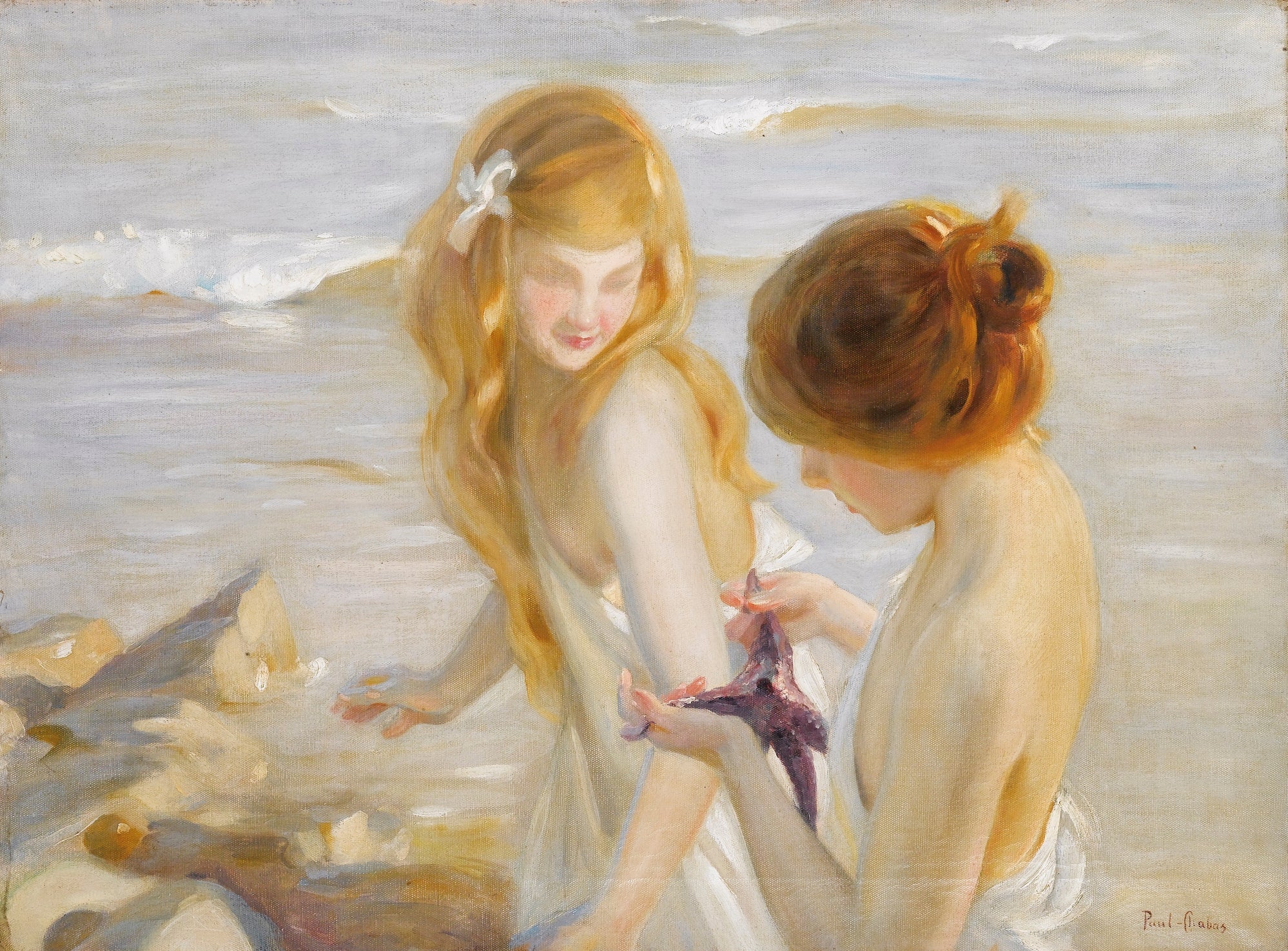 Deux Jeunes Filles à l'étoile de mer - Paul Chabas