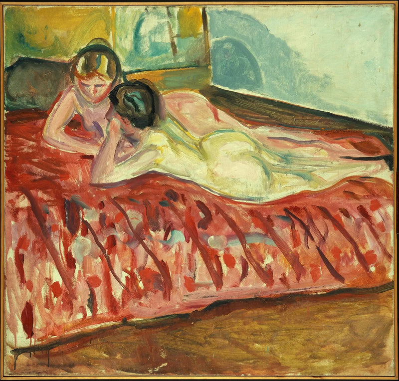 Twee Liggende Naakten - Edvard Munch