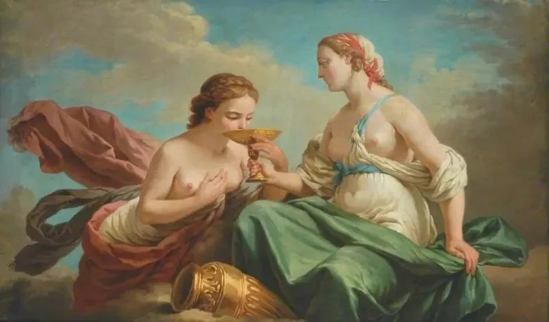 Twee nimfen, allegorie van de vijf zintuigen - Louis Jean François Lagrenée

Source:
Deux nymphes, allégorie des cinq sens - Louis Jean François Lagrenée