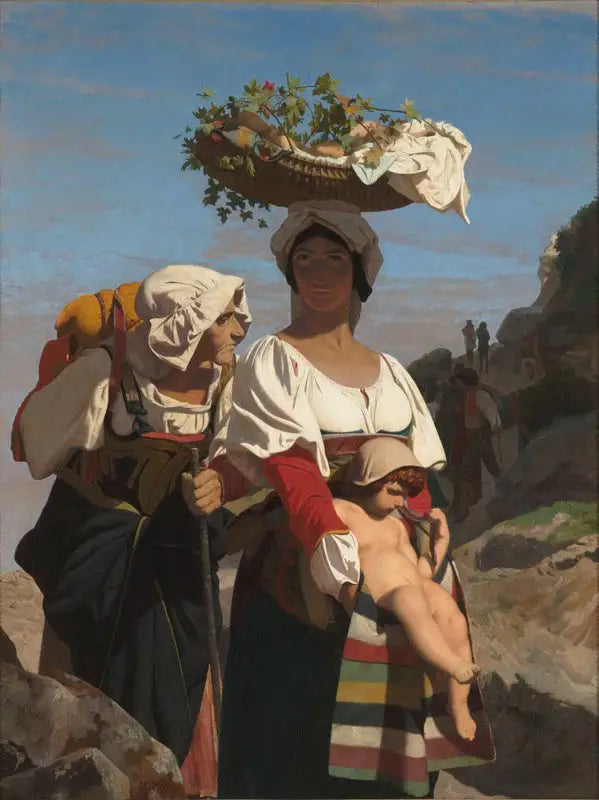 Twee Italiaanse Boerenvrouwen en een Kind - Jean-Léon Gérôme