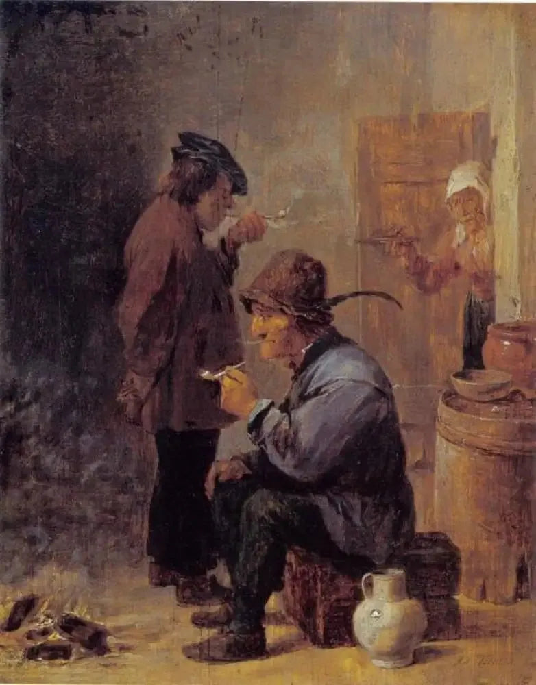 Twee boeren rokers bij het houtvuur - David Teniers de Jonge

Source:
Deux paysans fumeurs au feu de charbon - David Teniers le Jeune