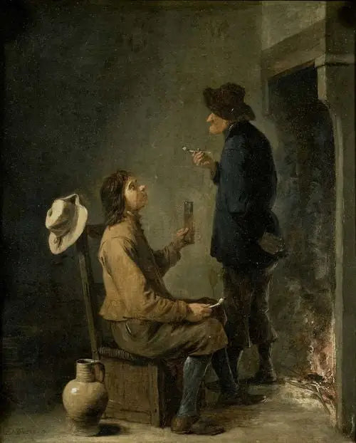 Twee boeren die roken voor een haard - David Teniers de Jonge

Source:
Deux paysans fumeurs devant un foyer - David Teniers le Jeune