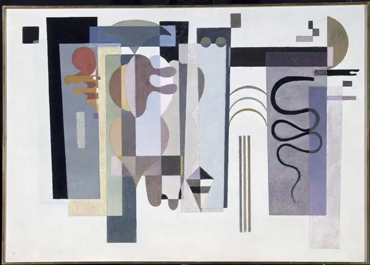 Twee groene stippen - Vassily Kandinsky