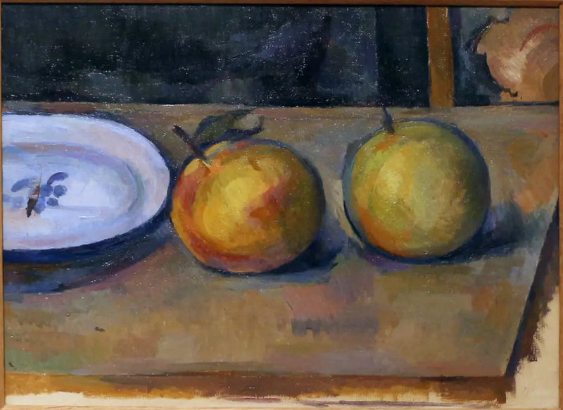 Twee appels op een tafel - Paul Cézanne