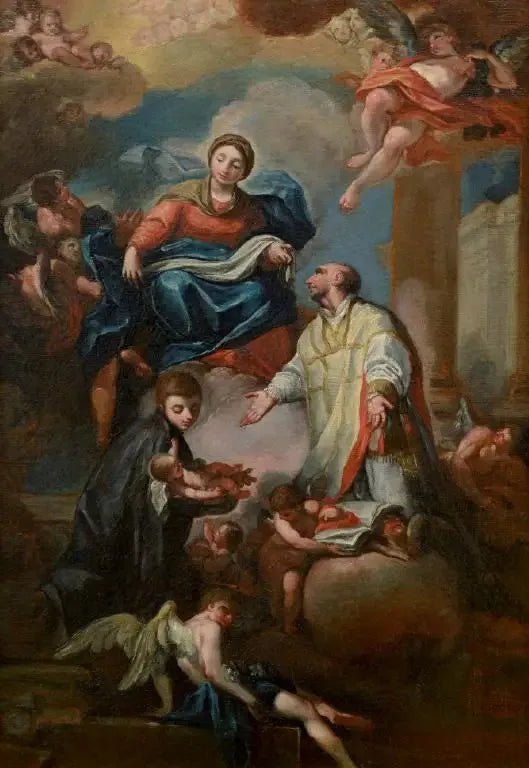 Twee heiligen in aanbidding - Giovanni Battista Tiepolo