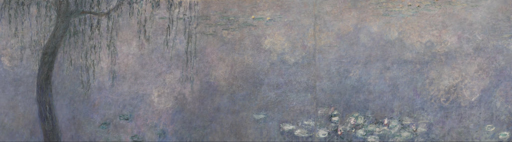 Détail du saule gauche et des nymphéas dans Les Deux Saules INV 20104