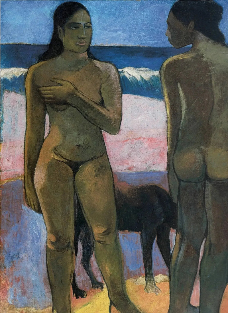 Twee Tahitiaanse vrouwen op het strand - Paul Gauguin