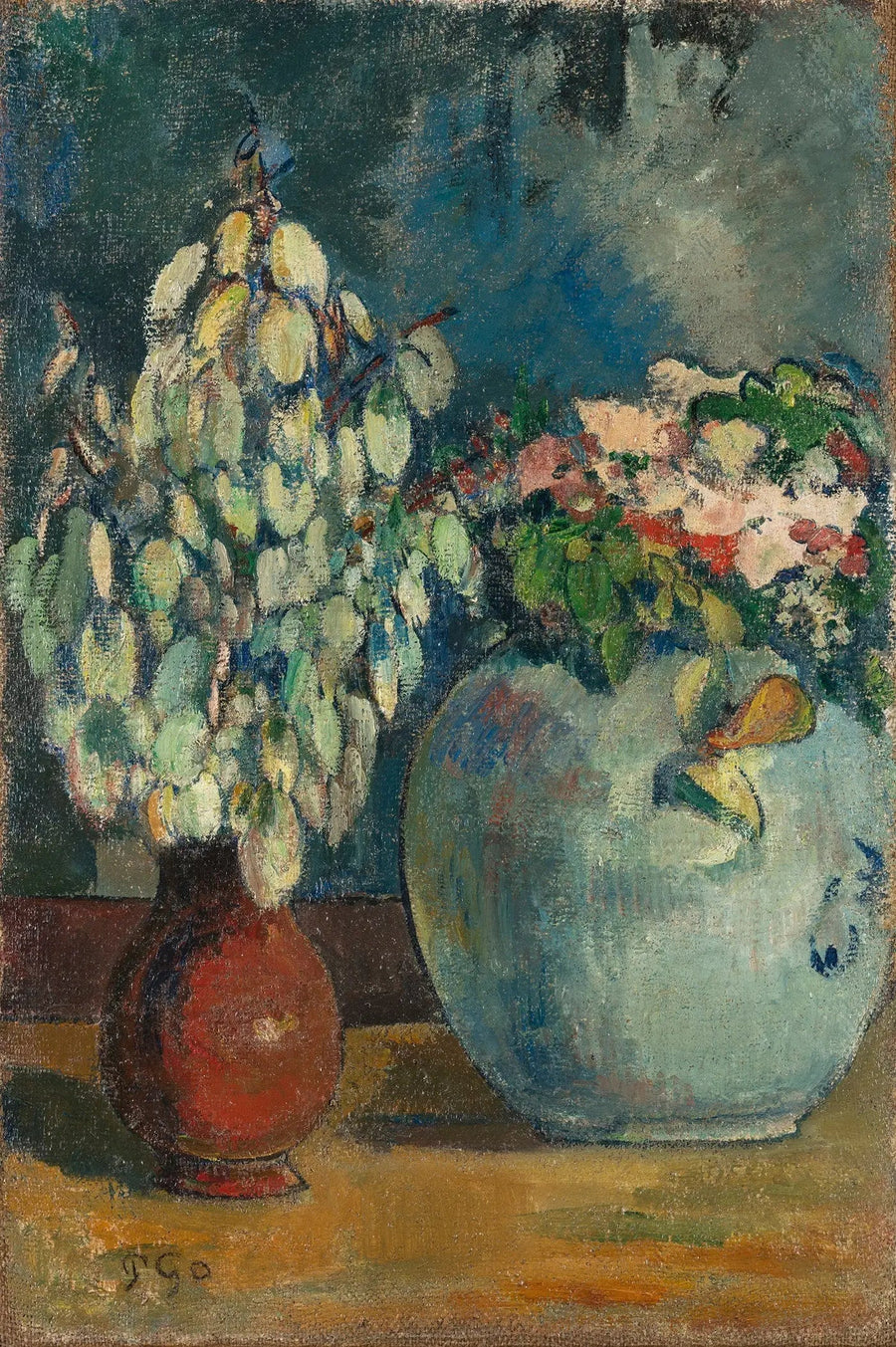Twee bloemenvaasjes - Paul Gauguin