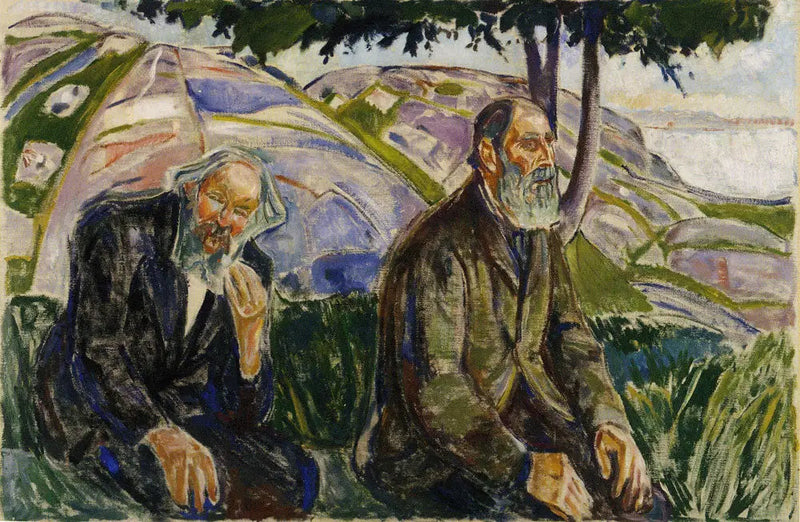 Twee Oude Mannen - Edvard Munch