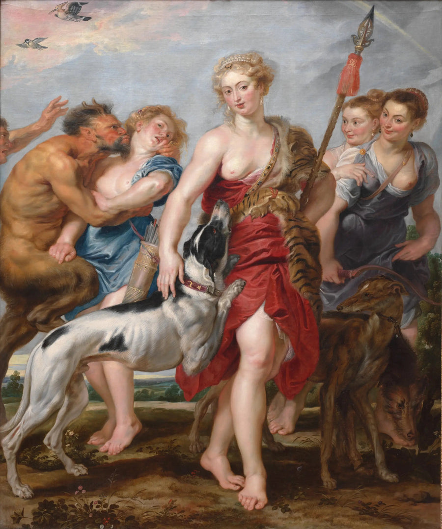 Diana met nimfen, op jacht vertrekkend - Peter Paul Rubens