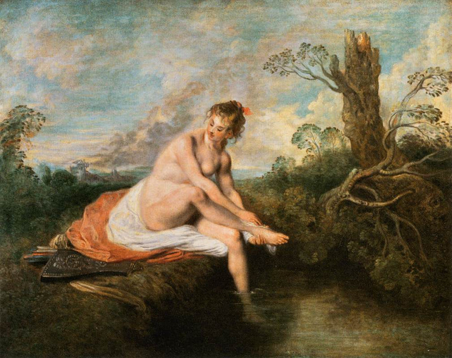 Diane in bad - Antoine Watteau