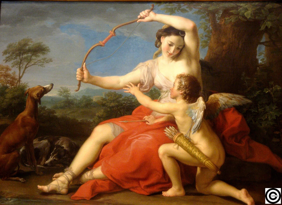 Diane en Cupido - Pompeo Batoni