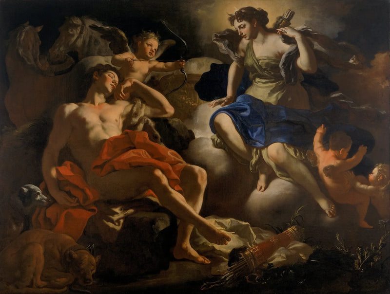 Diane en Endymion - Francesco Solimena