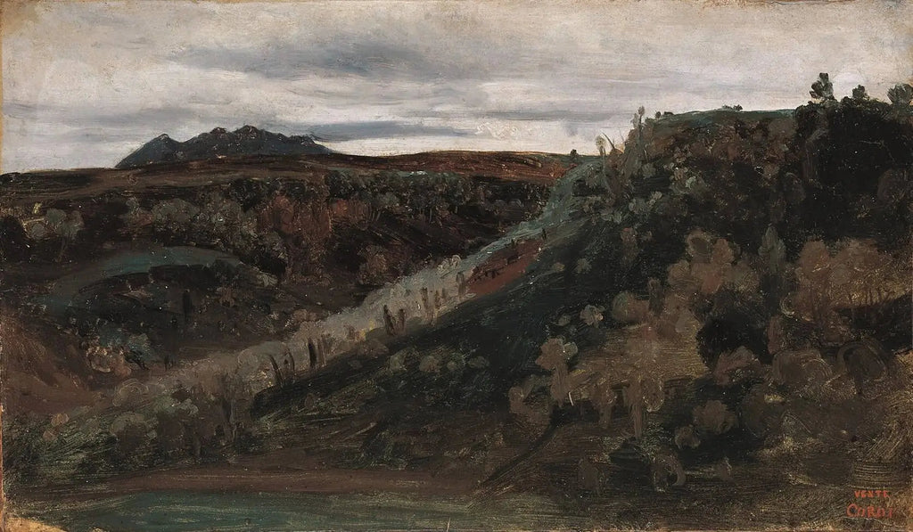 Die Campagna bei Rom - Jean-Baptiste Camille Corot image 2 reproduction d’œuvre d’art à l’huile