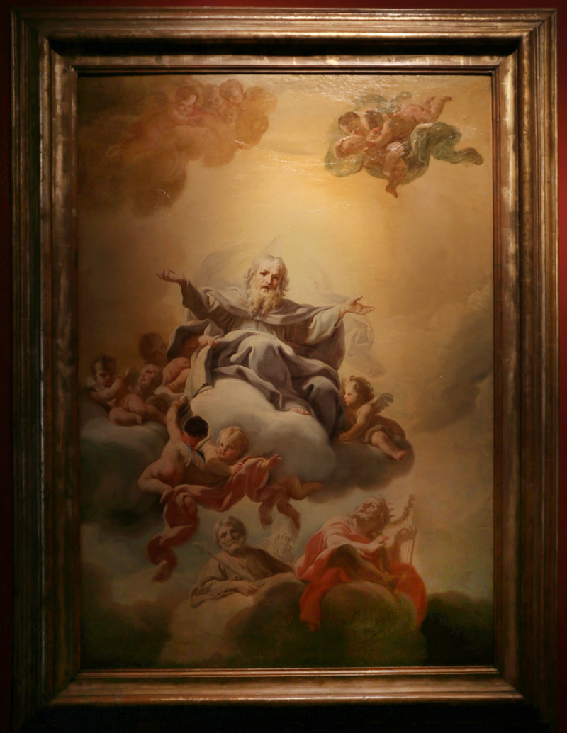 God de Vader in de wolken - Corrado Giaquinto