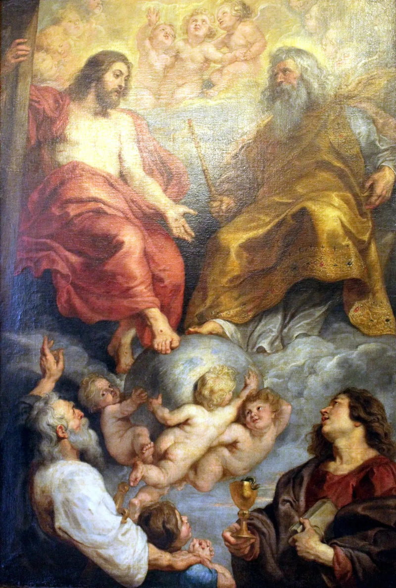 God de Vader en Christus met de heiligen Paulus en Johannes, 1616-1617 - Peter Paul Rubens
