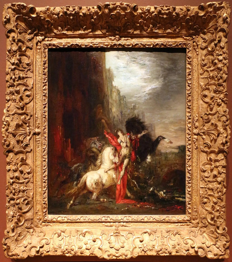 Diomedes verslonden door zijn paarden - Gustave Moreau