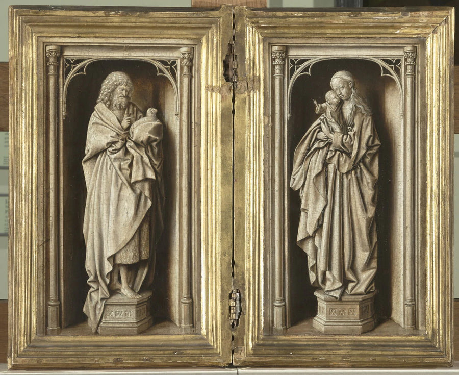Diptyque avec saint Jean Baptiste et la Vierge à l'Enfant - Jan van Eyck