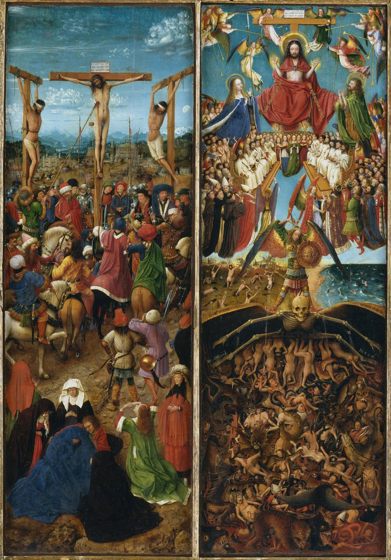 Diptyque van de Kruisiging en het Laatste Oordeel - Jan van Eyck

Source:
Diptyque de la Crucifixion et du Jugement dernier - Jan van Eyck
