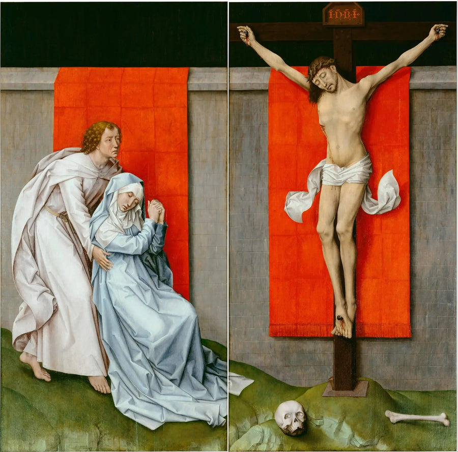 Diptychon van Christus aan het kruis - Rogier van der Weyden