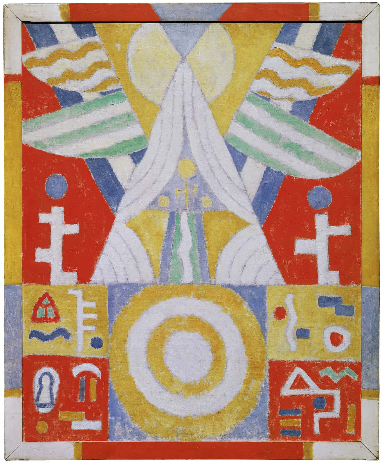 Disposition - Hiéroglyphes (Peinture n° 2) - Marsden Hartley image 1 reproduction réalisée par Alpha Reproduction
