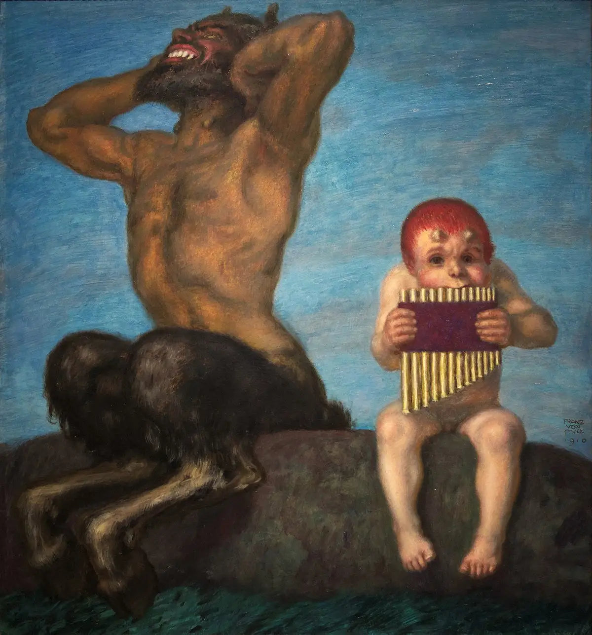 Reproduction du tableau « Dissonance - Franz Von Stuck » par Alpha Reproduction en peinture à l’huile