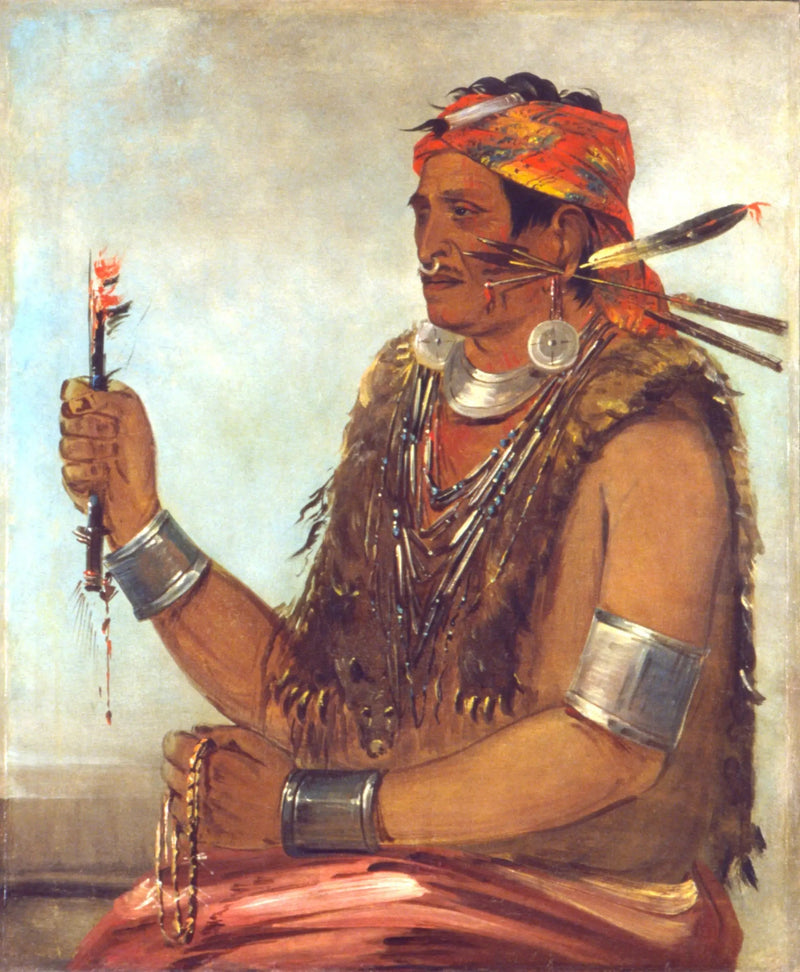 Dix-sqúat-a-way, La Porte Ouverte, Bekend onder de naam van de Profeet, Broer van Tecumseh - George Catlin

Source:
Dix-sqúat-a-way, La Porte Ouverte, Connu sous le nom du Prophète, Frère de Tecumseh - George Catlin