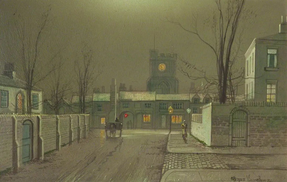 Docks de Liverpool (panneau 4 sur 5) - John Atkinson Grimshaw image 1 tableau peint à l’huile sur toile