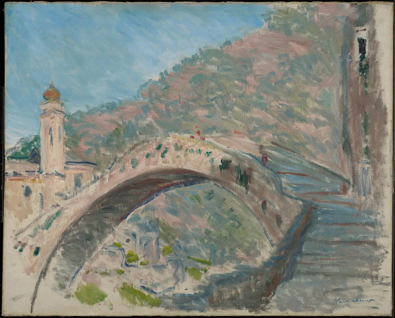 Dolceacqua, de oude brug over de Nervia - Claude Monet