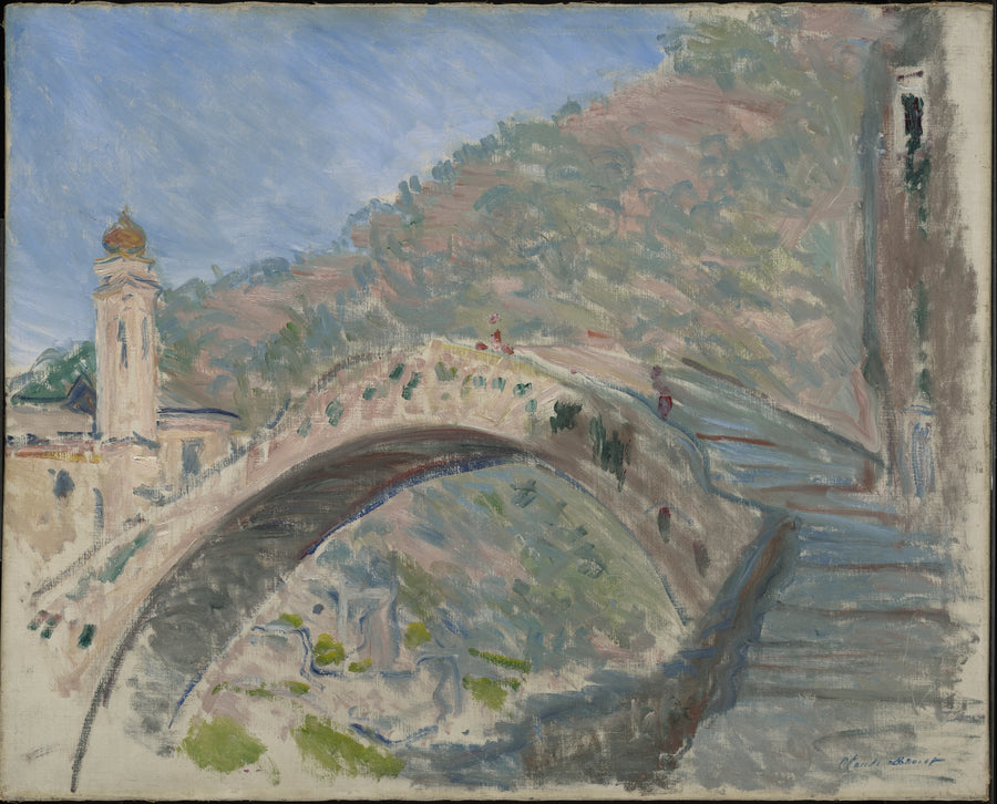Dolceacqua, de oude brug over de Nervia - Claude Monet