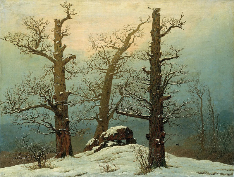 Dolmen onder de sneeuw - Caspar David Friedrich