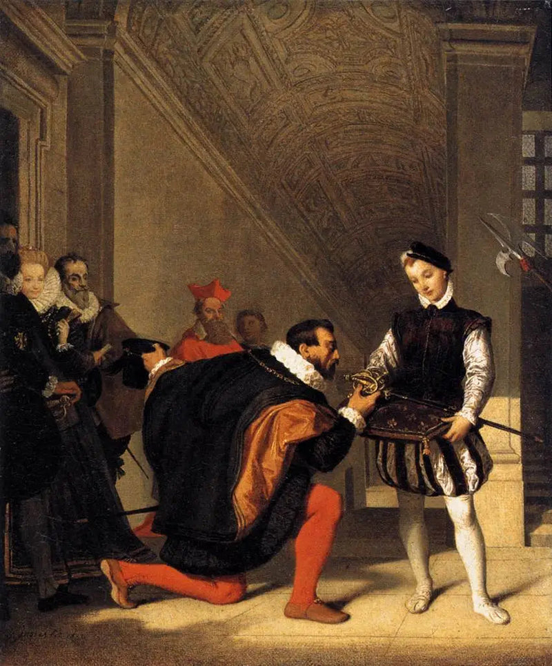 Don Pedro de Tolède kust het zwaard van Hendrik IV - Jean-Auguste-Dominique Ingres
