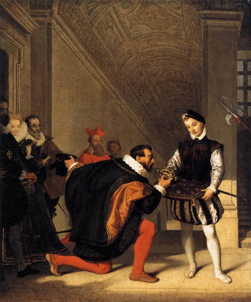 Don Pedro de Tolède kust het zwaard van Hendrik IV - Jean-Auguste-Dominique Ingres