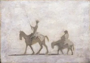 Don Quichotte en Sancho Pança - Honoré Daumier