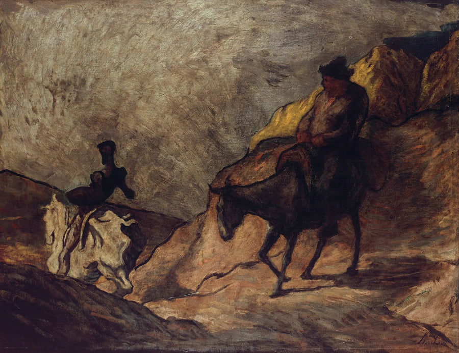 Don Quichotte en Sancho Pansa - Honoré Daumier