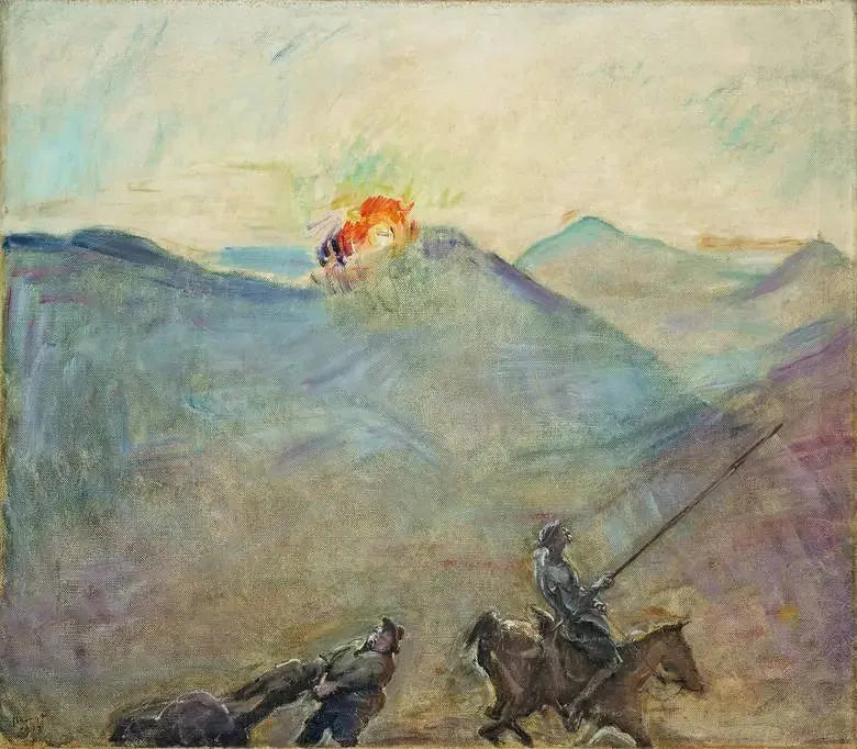 Don Quichotte en Sancho Panza - Max Slevogt