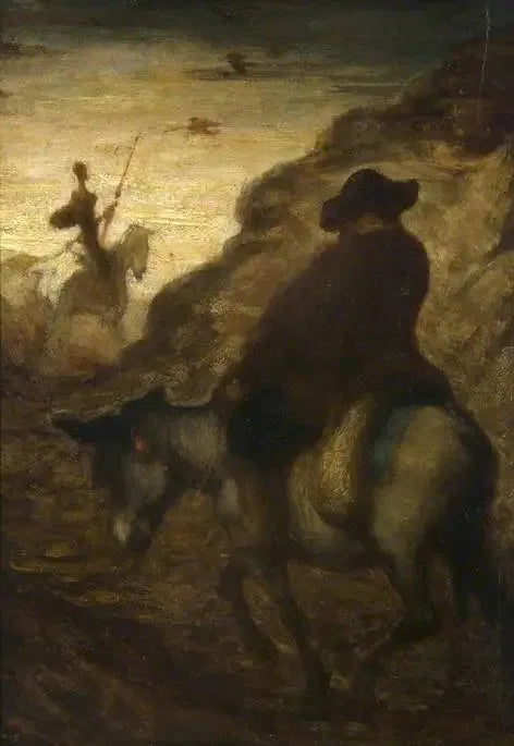 Don Quichot en Sancho Panza - Honoré Daumier