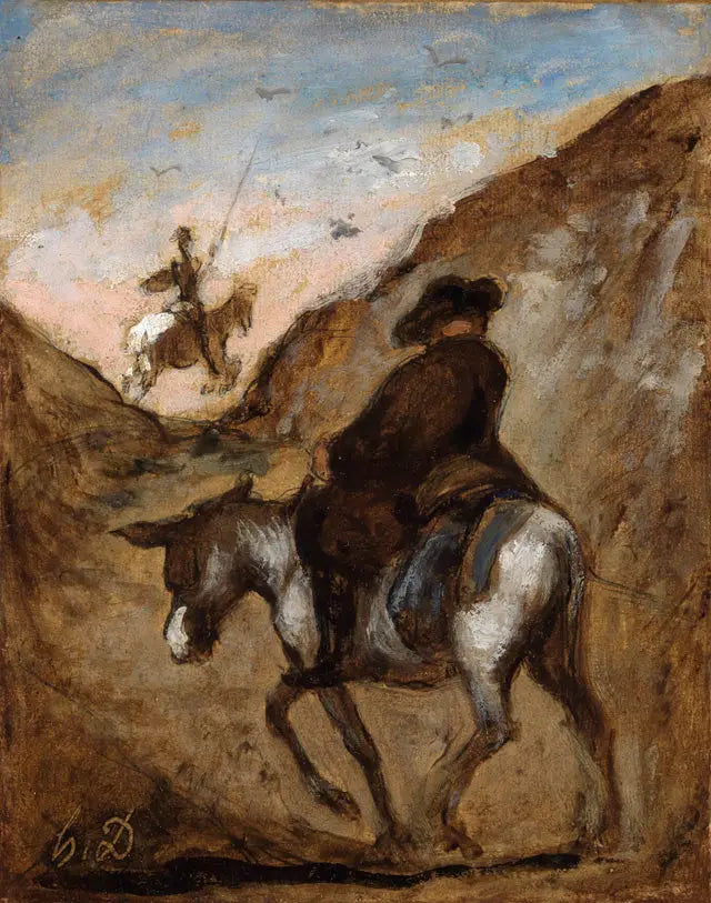 Don Quichot en Sancho Panza - Honoré Daumier