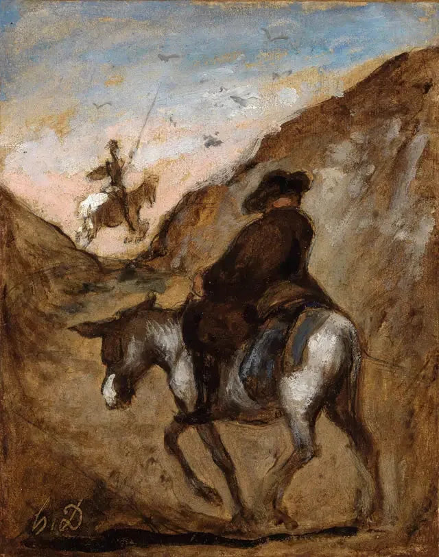 Don Quichot en Sancho Panza - Honoré Daumier