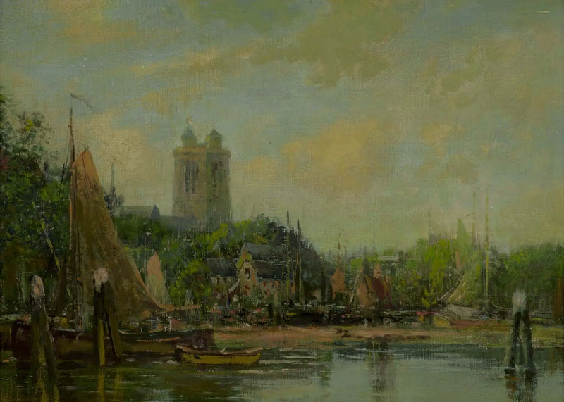 Dordrecht, de kathedraal - Eugène Boudin