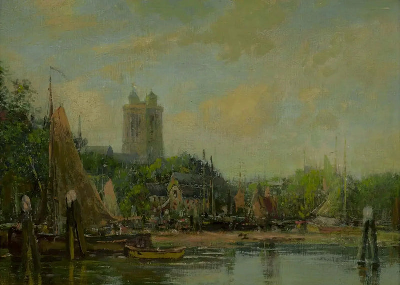 Dordrecht, de kathedraal - Eugène Boudin