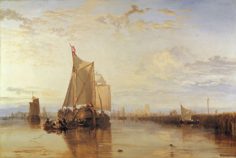 Dort, of Dordrecht: De Dort-pakketboot uit Rotterdam in rust - J. M. W. Turner