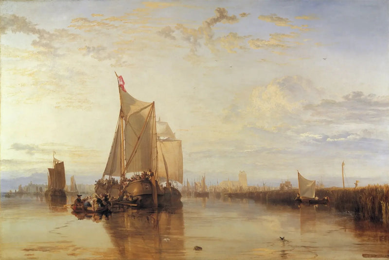 Dort, of Dordrecht: De Dort-pakketboot uit Rotterdam in rust - J. M. W. Turner