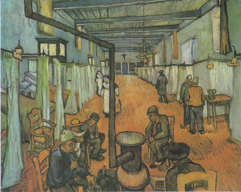 Slaapzaal van het ziekenhuis van Arles - Vincent van Gogh
