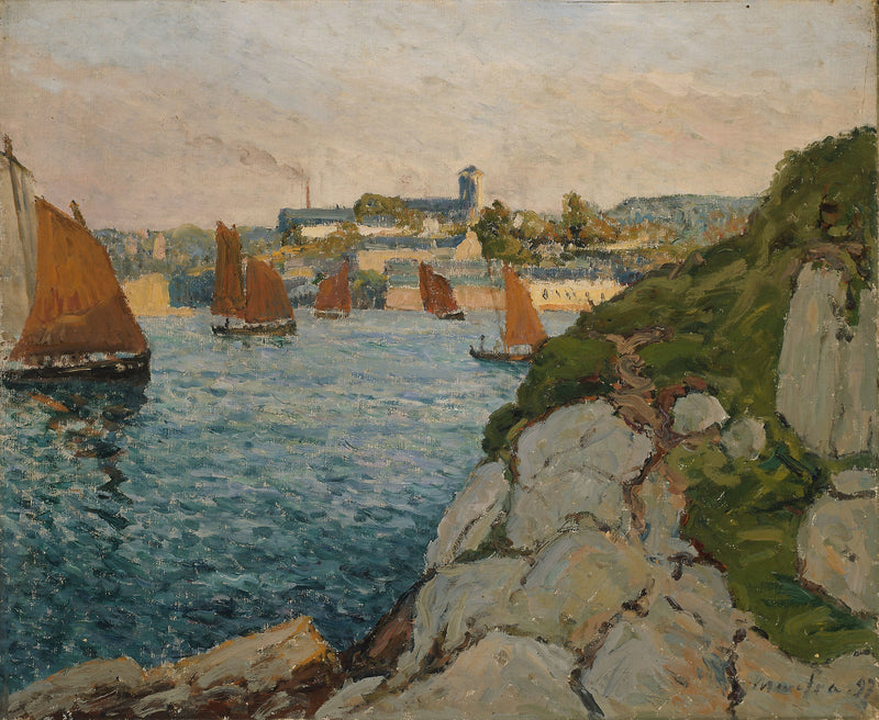 Douarnenez de verlichte stad - Maxime Maufra
